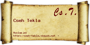 Cseh Tekla névjegykártya